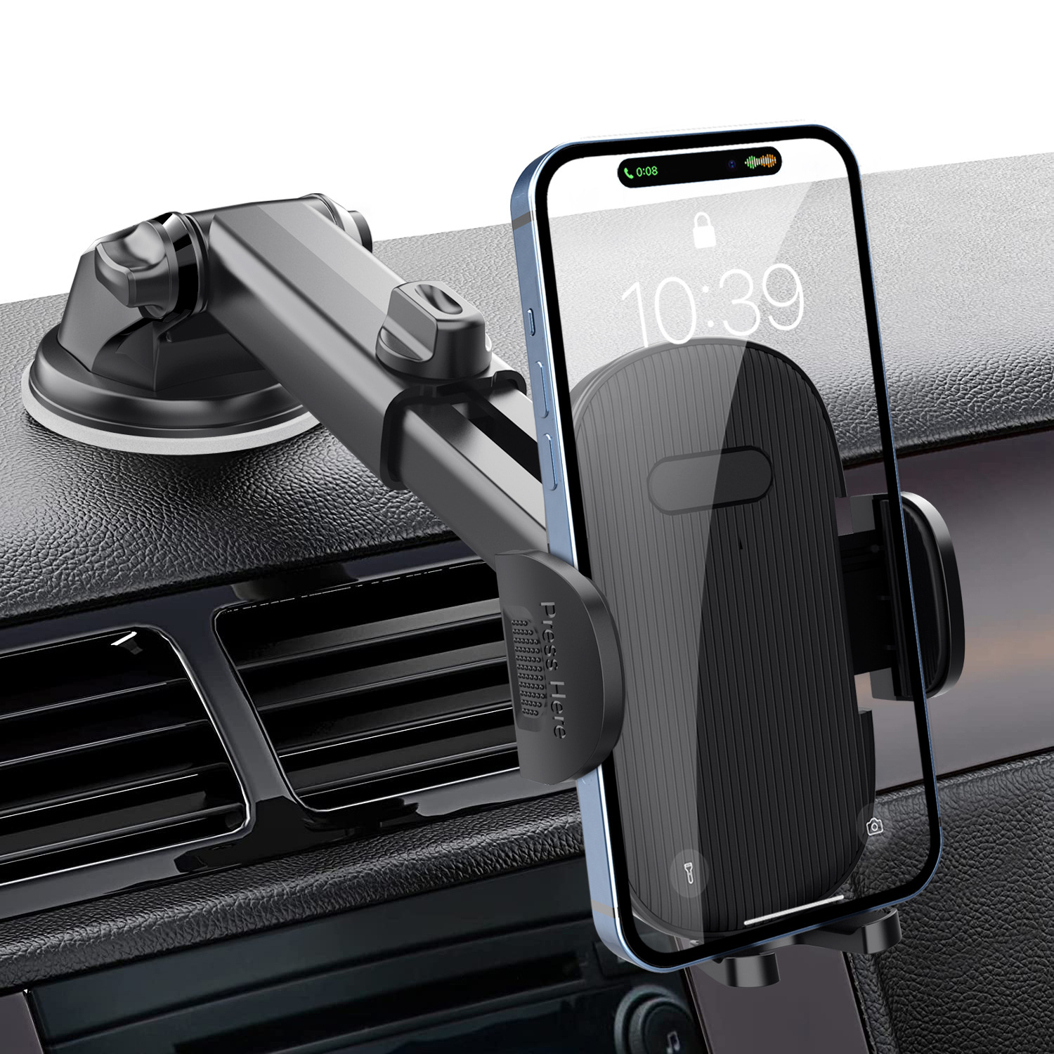Multifunctional Car Mobile Phone Holder Car Dashboard Windshield Suction Cup Retractable Navigation Mobile Phone Holder