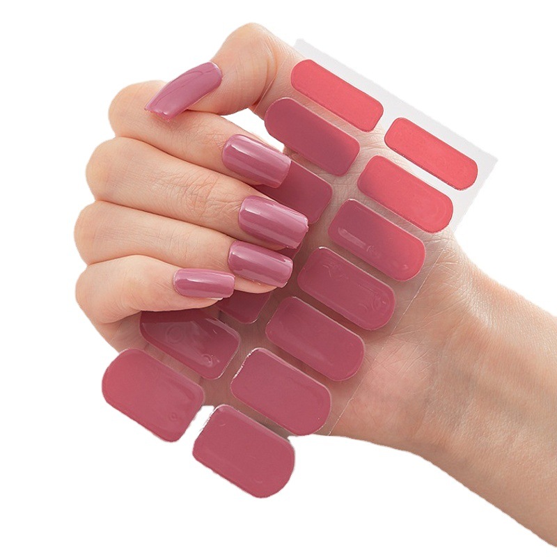 Popular en línea populares pegatinas de uñas Desgarrables pegatinas completas terminadas 3D anti-diamante suministro transfronterizo pegatinas de uñas puesto