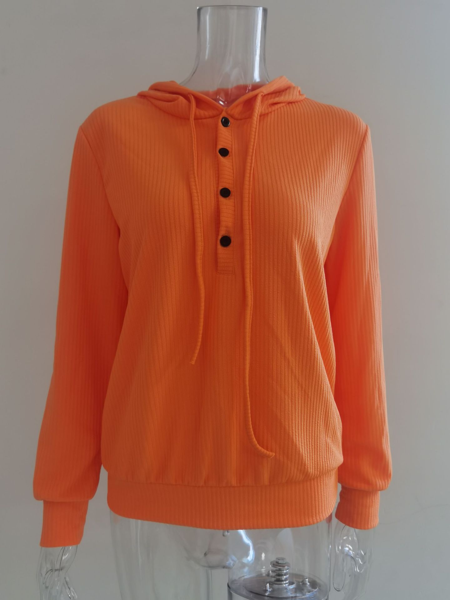 329g Weight Long Sleeve Sleeve Length Zipper Placket Type Regular Sleeve Sleeve Type Cotton Blend, Polyester Fabric Type Regular Top Length Hoodie Tops Type Daily Occasion Hooded Neckline Warm Function Loose Fit Type Solid Color Pattern Autumn Season Women's Gender Casual Style Women's Hoodie Long Sleeve Hoodies & Sweatshirts Casual Solid Color 3