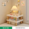 Simple warm white 2-layer desktop storage rack 30X20X18CM