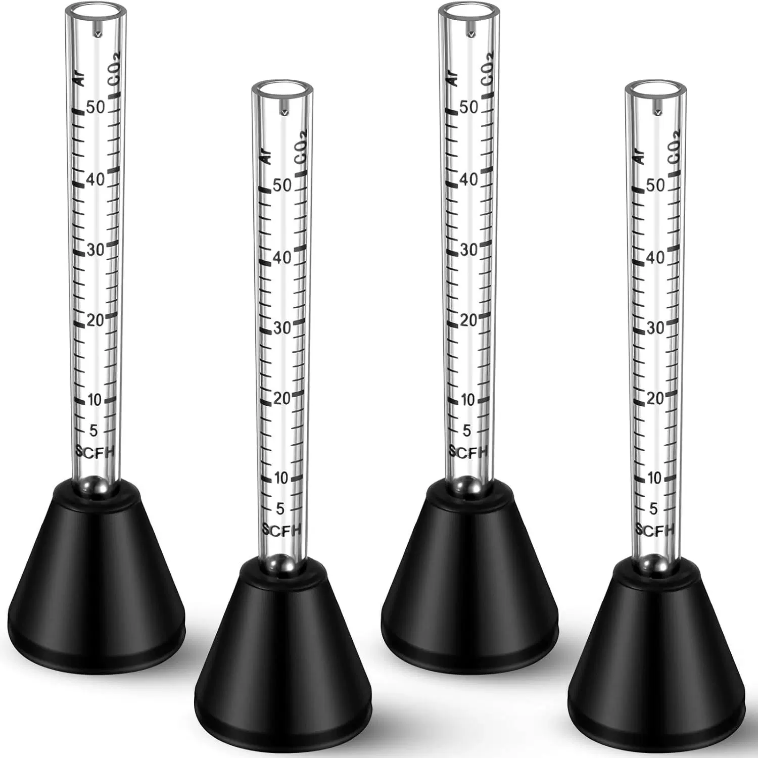 外贸出口氩气二氧化碳双刻度气保焊枪专用塑料浮子流量计50L/min