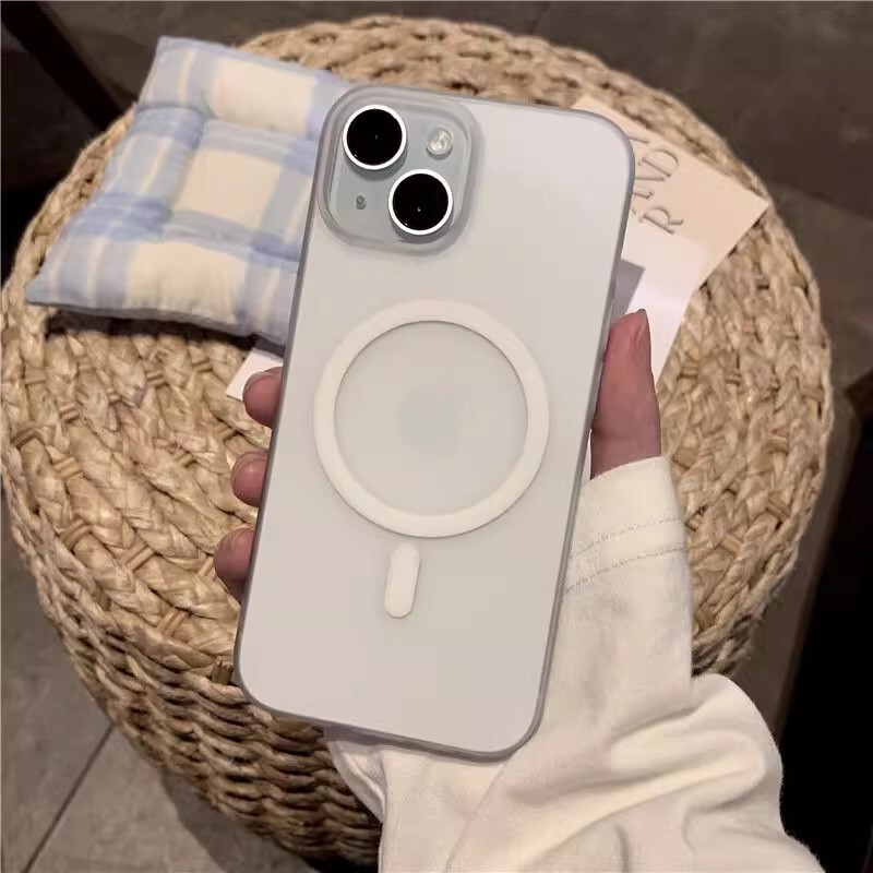 PC肤感磁吸适用iPhone17手机壳超薄冰雾磨砂透明苹果16防摔保护套|undefined