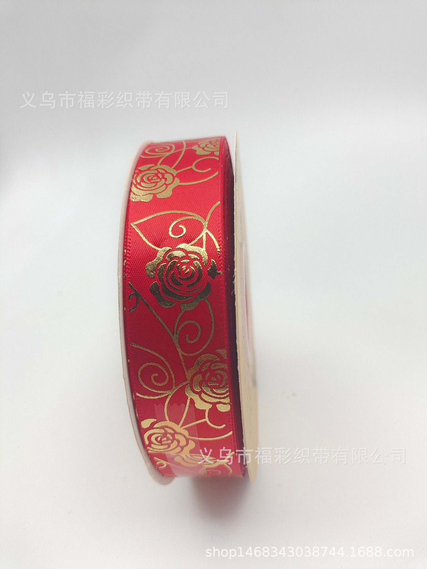 3D caliente sólido dorado rosa cinta flor regalo caja embalaje cinta bar soporte hecho a mano poliéster cinta