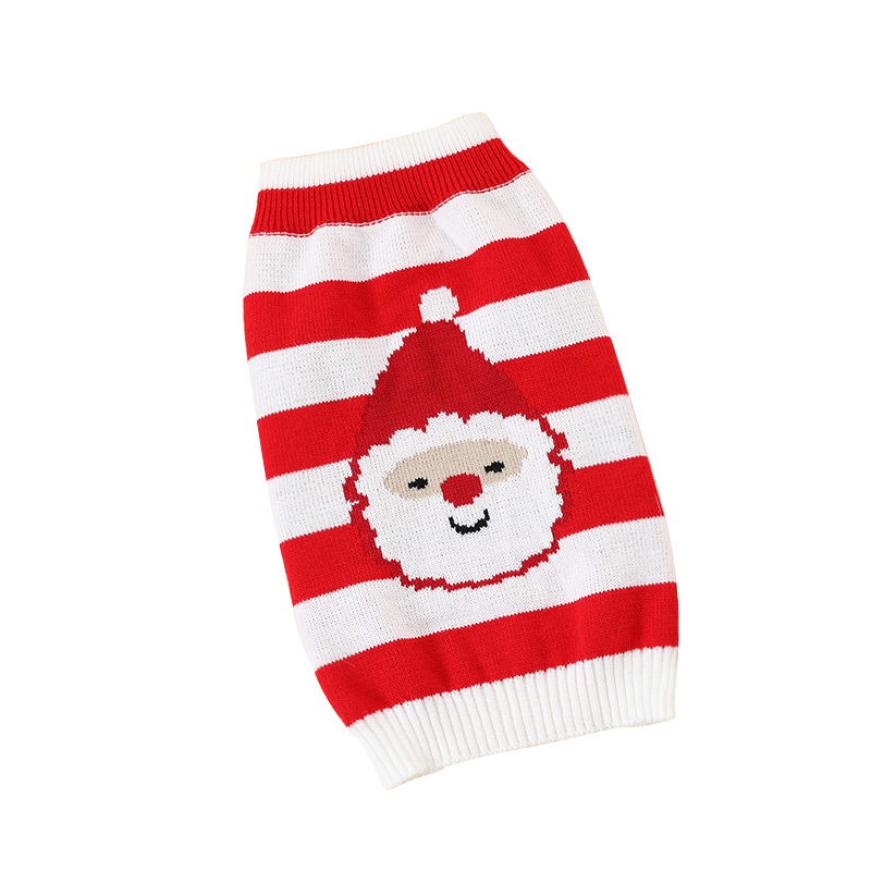 Cabeza de Santa Claus a rayas