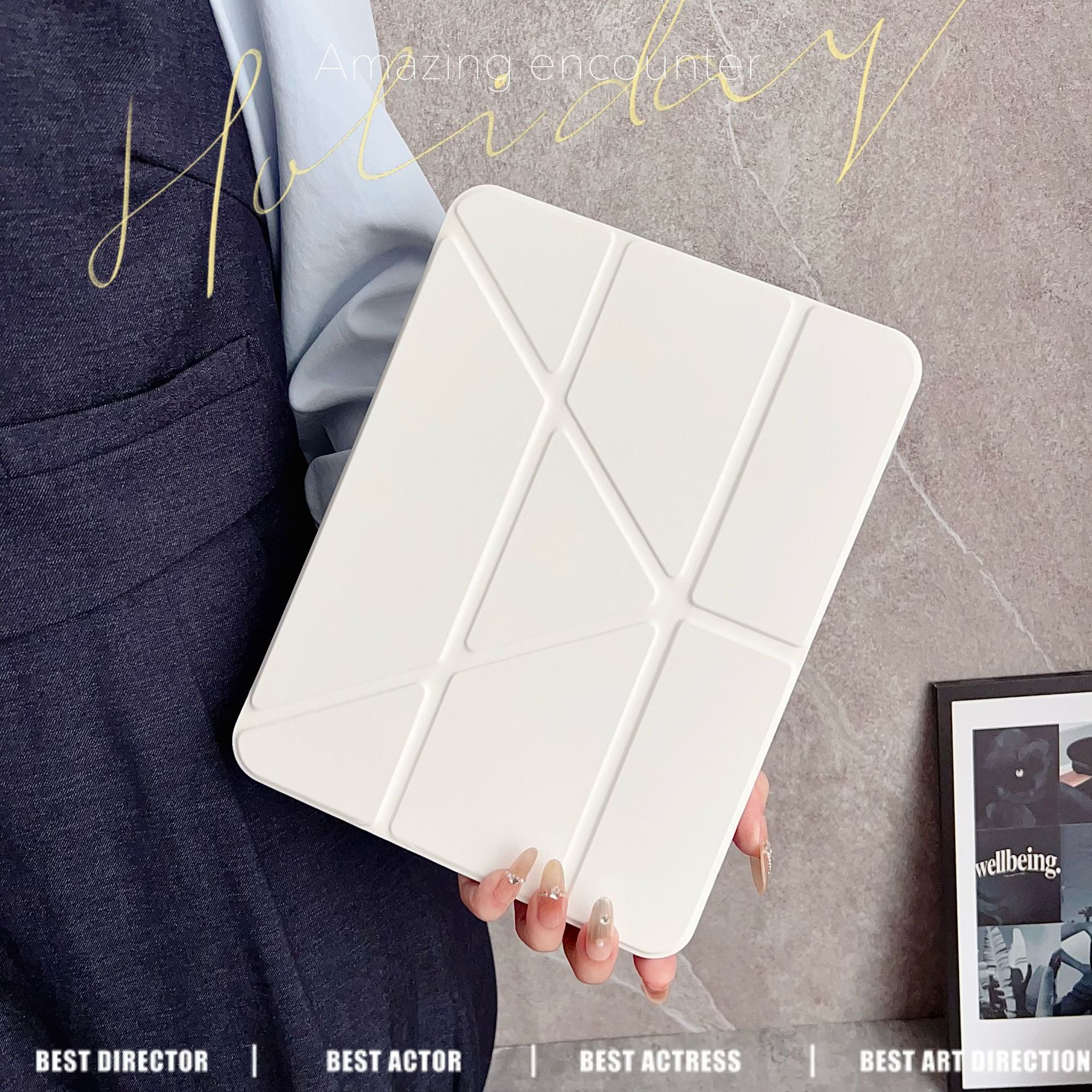 Funda para Tableta Samsung de Acrílico con Soporte y Ranura para Lápiz