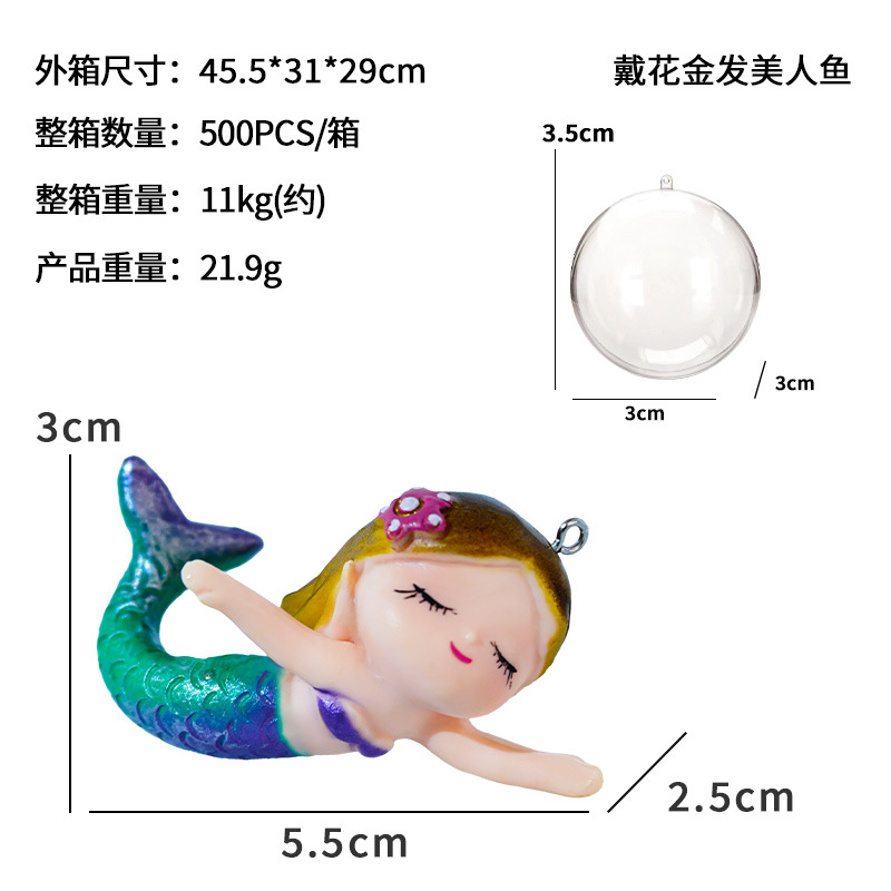 El uso de flor sirena rubia (con pelota y línea de pesca)