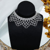 Dress, accessory, crystal, necklace, universal chain for key bag , European style