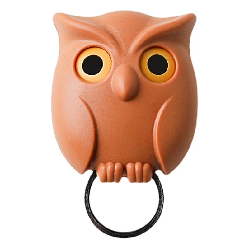 Búho clave gancho ponche libre puerta pasillo sala de estar adhesivo colgante de pared organización de almacenamiento