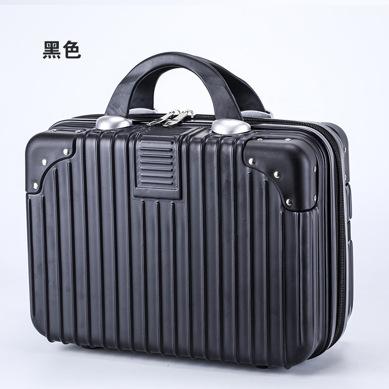 14 pulgadas de equipaje caso cosmético de las mujeres nueva bolsa de viaje en seco Mini caja de almacenamiento portátil caja de la madre y el niño fijo LOGO venta al por mayor