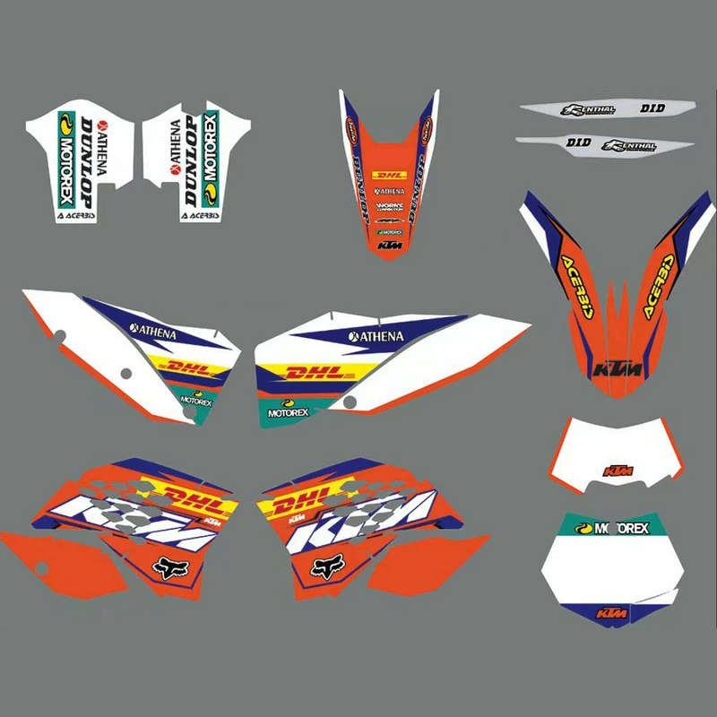 Наклейки для внедорожного мотоцикла, подходящие для 08-11 KTM XF.SX.EXC, наклейки на автомобиль, наклейки на decals