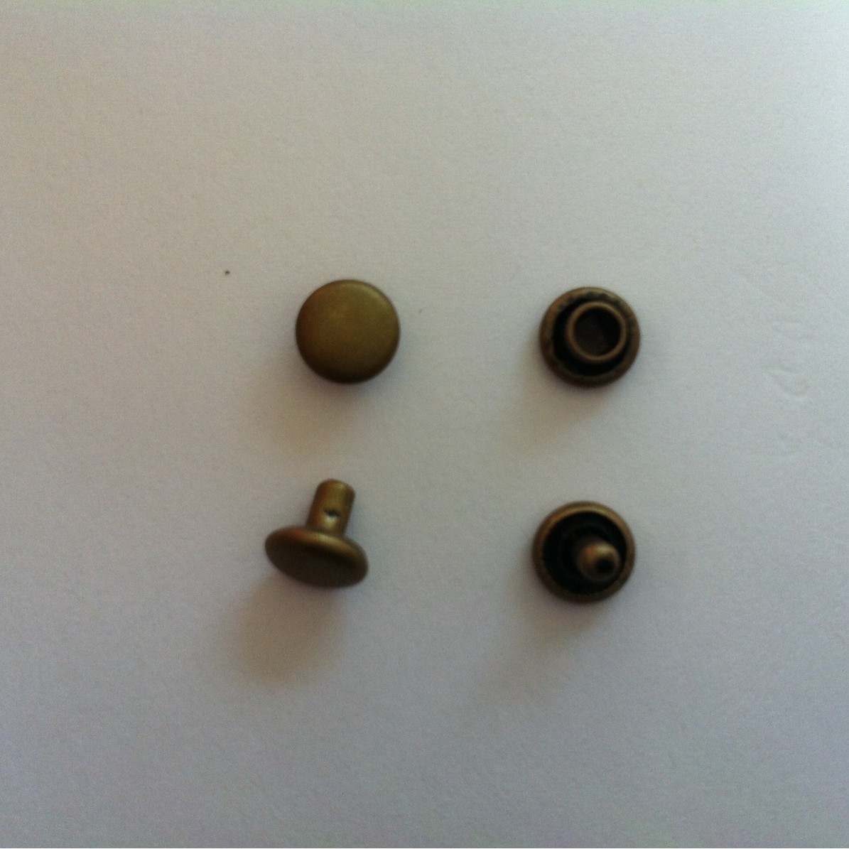 供应6mm青古铜色双面铜铆钉 撞钉