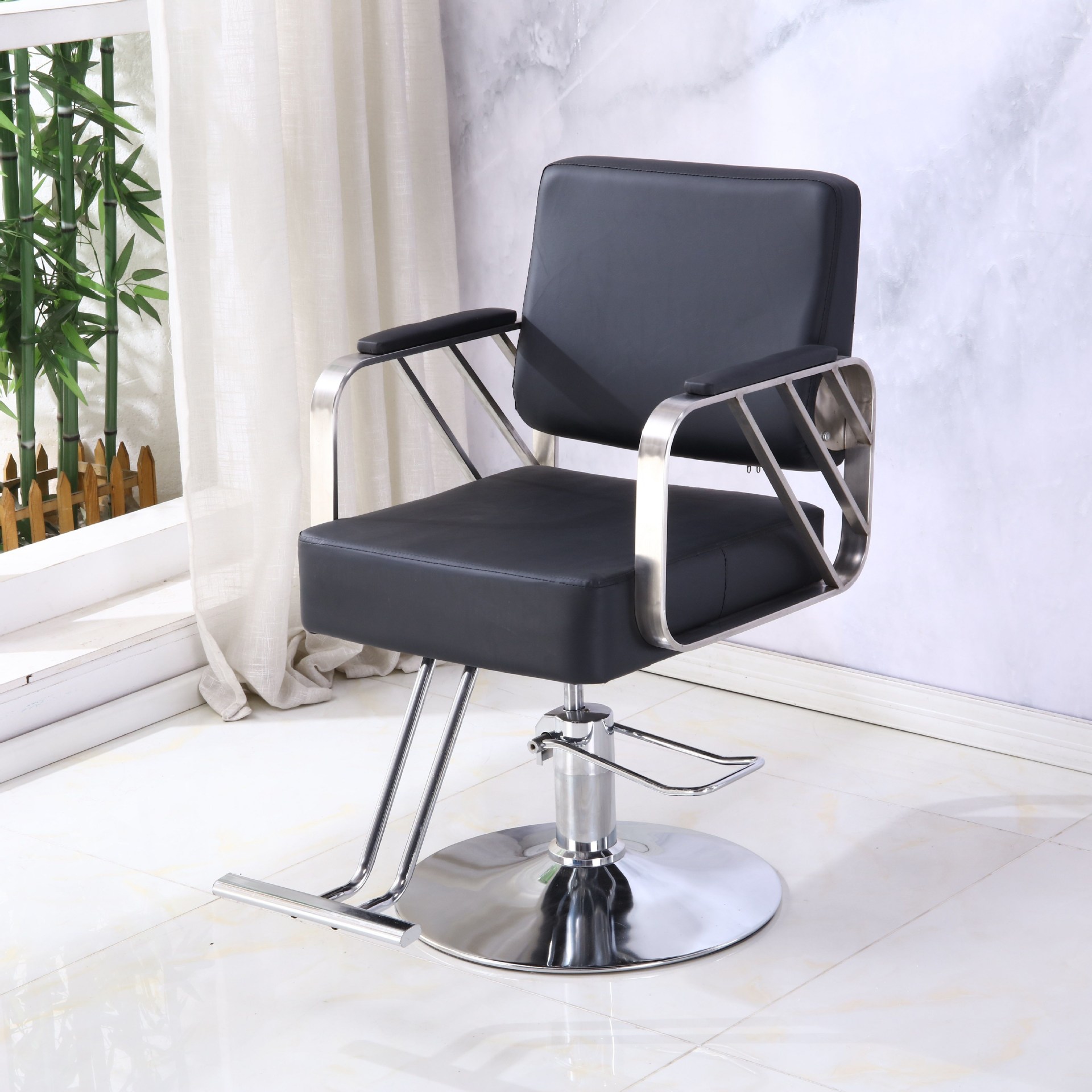 Silla de peluquería silla de peluquería silla de peluquería silla de peluquería silla de salón de elevación rotativa silla de fábrica directa