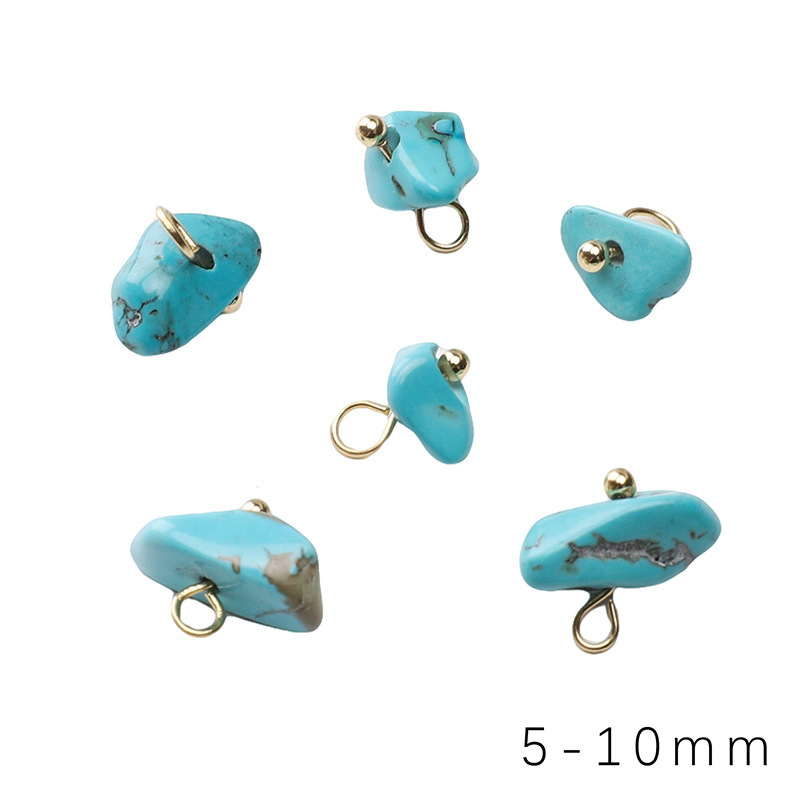 ミニ天然砂利小さなペンダントイヤリングルースビーズ diy ジュエリーアクセサリークリエイティブネックレスビーズペンダント素材|undefined