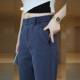 New Autumn Winter Autumn 2024 Men's Straight Jeans Casual Pants Loose Dipped Pants Trendy High-end All-match