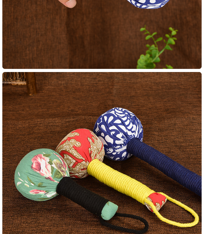 Handheld Moxa Massage Hammer Meridian Tapping Tool with Nanyang Mugwort Gift Box Set in use