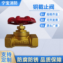 黄铜截止阀 DN15 20 25 32 40 50内螺纹铜截止阀 4分6分1寸铜阀门