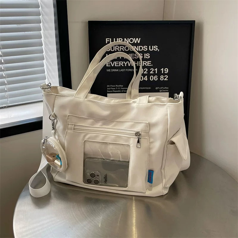 Capacious shoulder bag, handheld shopping bag, high-quality style