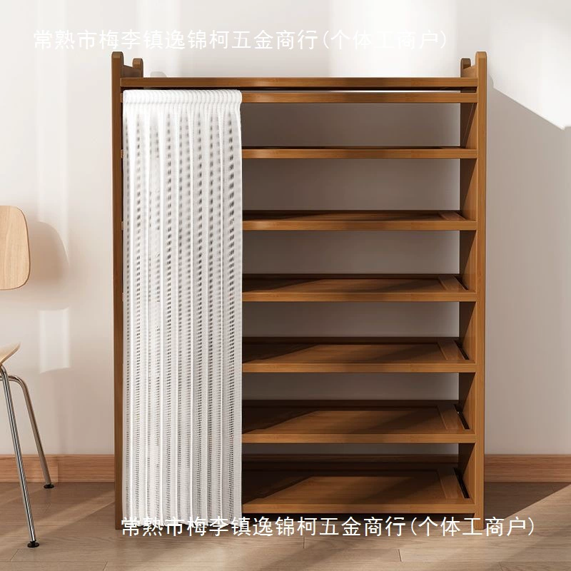 Простой входной дверной дверной обувной стойки обувной шкаф Многослойная бытовая обувная полка шкаф для хранения пыли