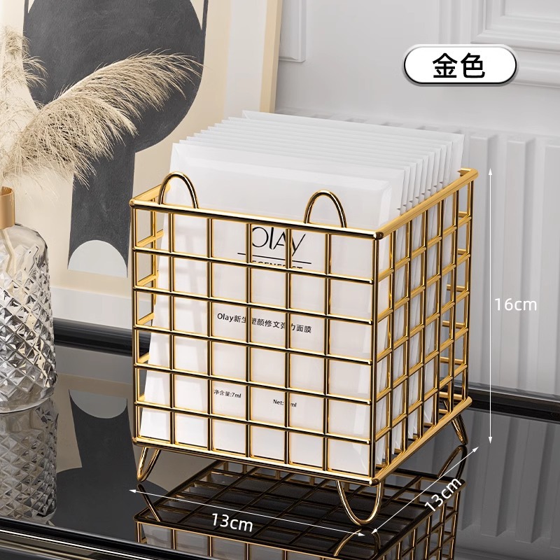 Caja de almacenamiento de máscara de escritorio梳妆台 lápiz labial perfumes joyas estante de almacenamiento cosméticos estante de almacenamiento de artículos de cuidado de la piel