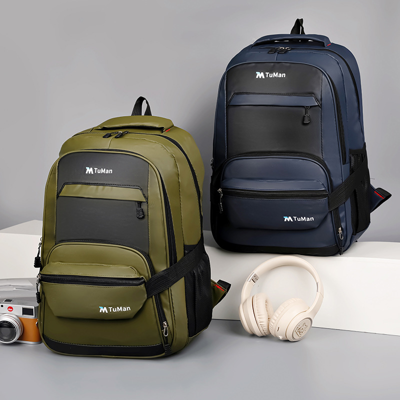 Mochila de gran capacidad simple mochila de estudiantes mochila de ocio mochila doble mochila de pecho inclinada mochila al por mayor
