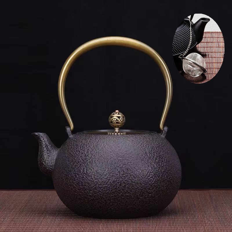 铸铁壶围炉煮茶生铁日式手工铁壶烧水壶户外露营煮茶壶