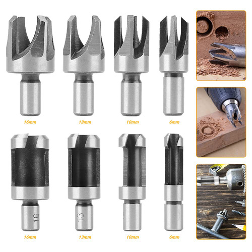 Drill bit 26pc combination set, pagoda drill, center punch, woodworking three-point drill, five-edged chamfer, cork drill