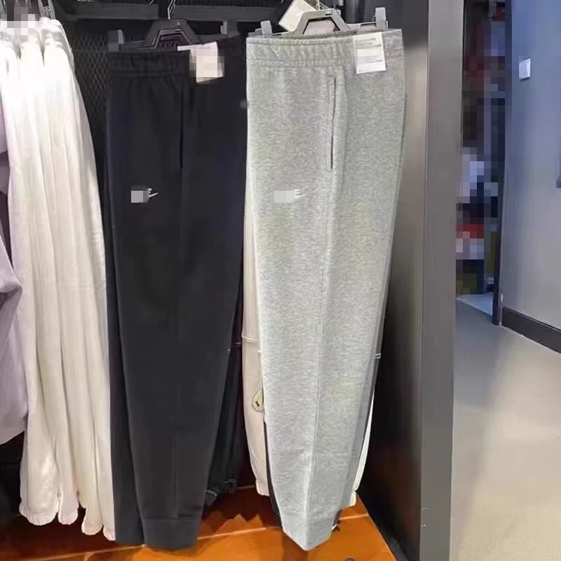 Pantalones deportivos de primavera y otoño para hombres, pantalones casuales de punto, pantalones rectos sueltos de mujer, pantalones de algodón transpirables y cómodos, pantalones versátiles