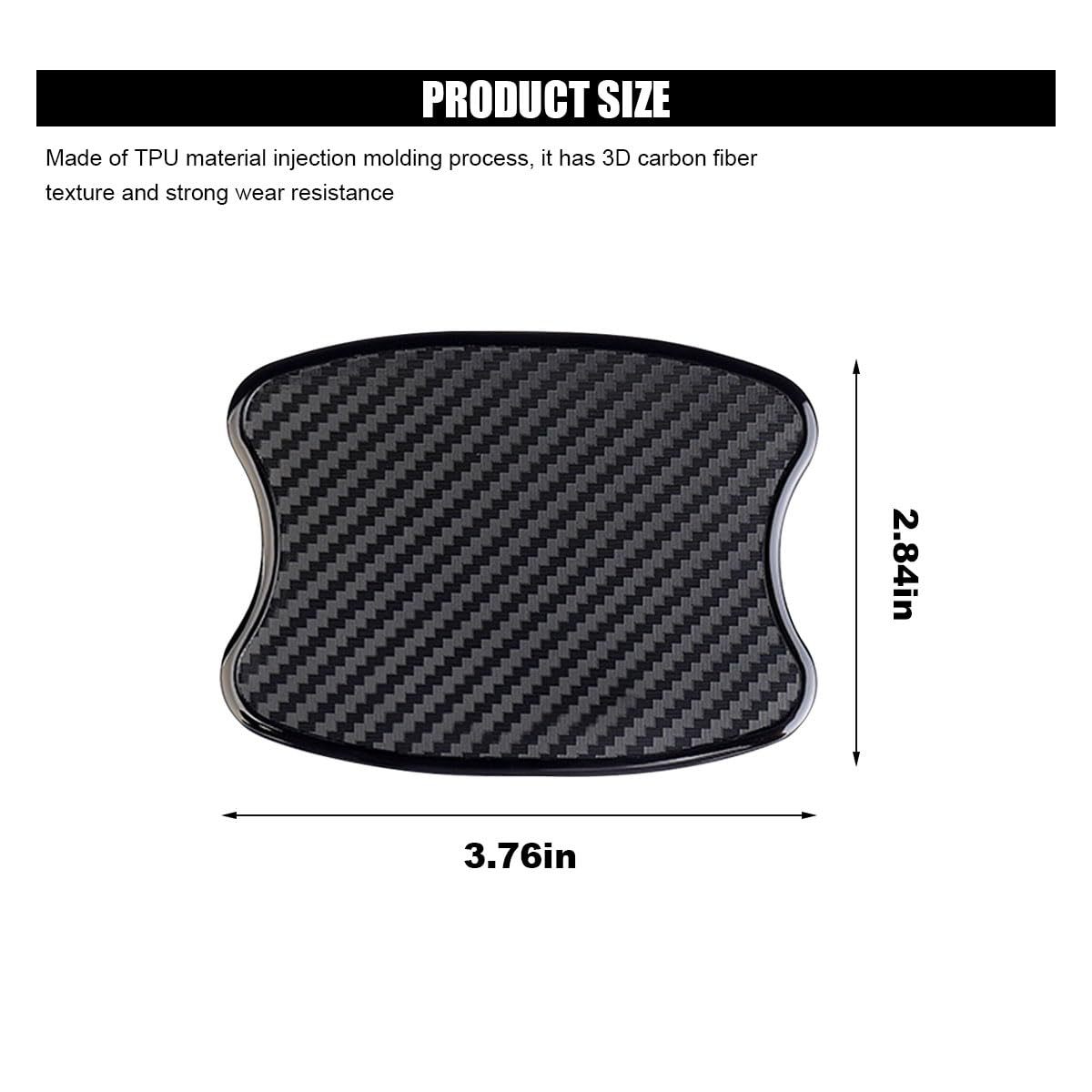 Amazon's Best-Selling Universal Car Magnetic Door Handle Carbon Fiber 4Pcs Car Anti-Scratch Protective Film