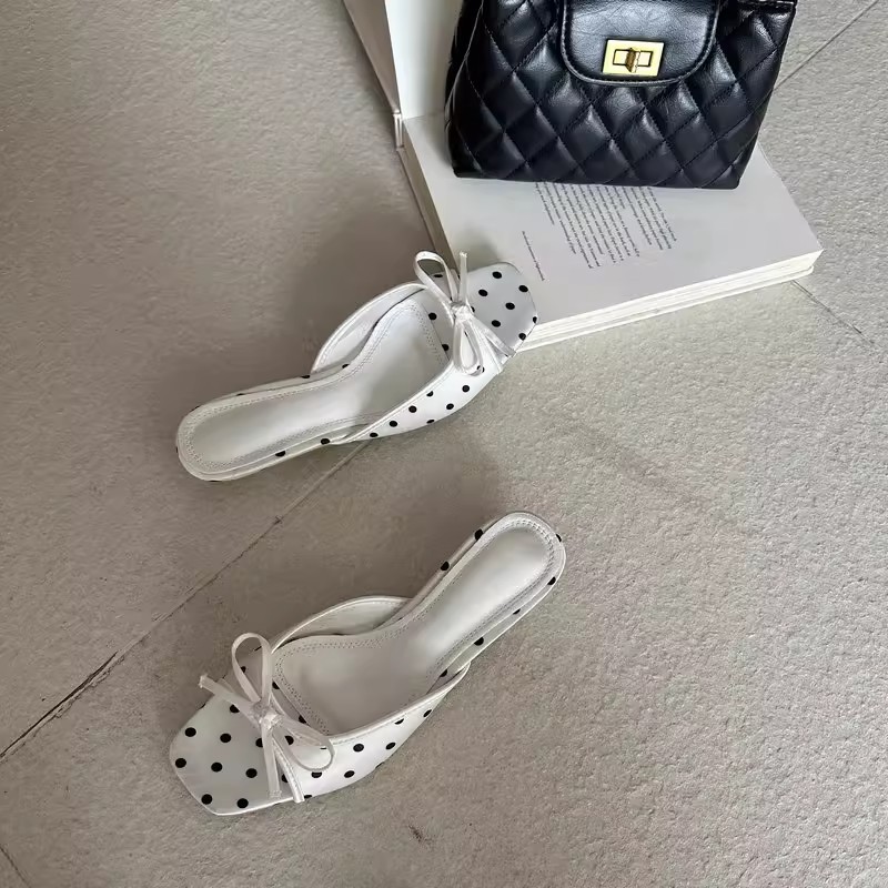 Sandalias Zuecos Sin Talón para Mujer de Superfibra y Caucho, Antideslizante image 4
