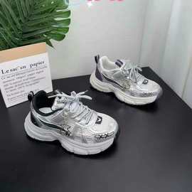 小美小宝儿童夏季款老爹鞋男童单网跑鞋女童休闲运动鞋一手码批发