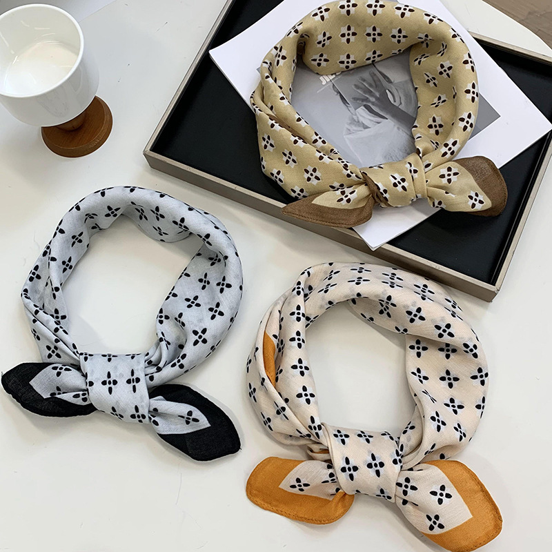 Bufandas de seda para mujeres 2025 otoño y invierno nuevo estilo de moda universal de alta sensación de algodón bufandas de seda al por mayor