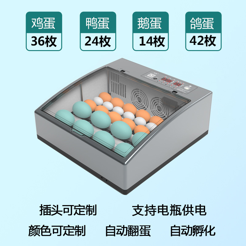 家庭用孵化器ひよこ孵化器小型家庭用孵化機全自動知能鶏鴨ガチョウ鳩孵化機|undefined