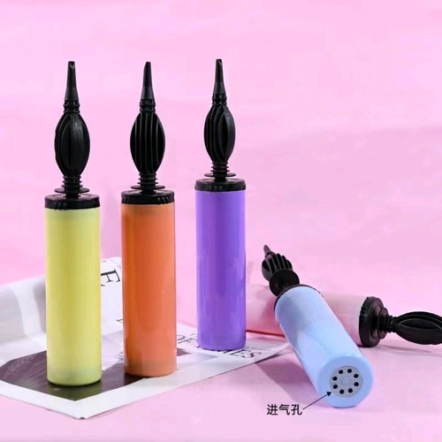 Balloon inflator macaron hand push two-way plastic inflatable pump