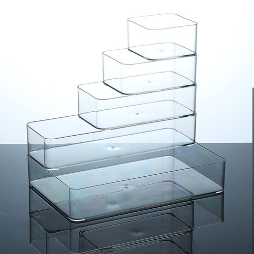 Desktop drawer transparent sundries cosmetics stationery pen note book tableware storage box mirror cabinet organizing box wholesale