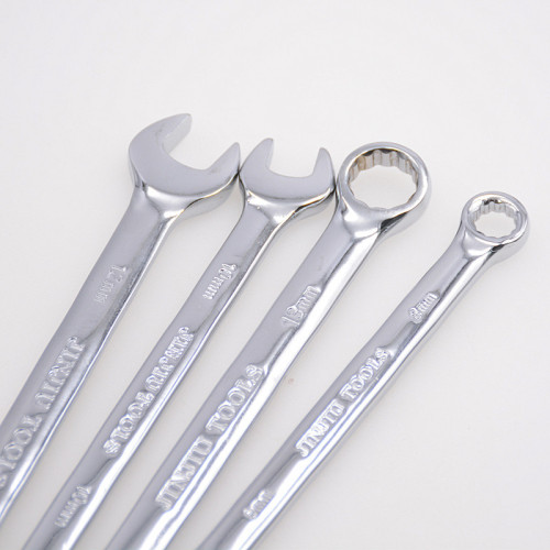 Dual-purpose wrench double-ended wrench mirror dull plum dual-purpose wrench open plum blossom wrench fixed wrench No. 8-10