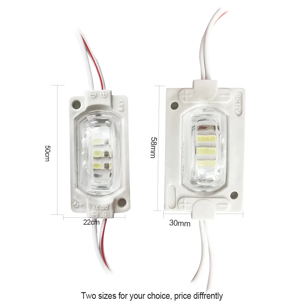 Высокоблестящая RGB-колесная бровная световая модуля 2835LED модуль 12V1.2W водостойкая IP67 задний фонарь грузовика боковой свет
