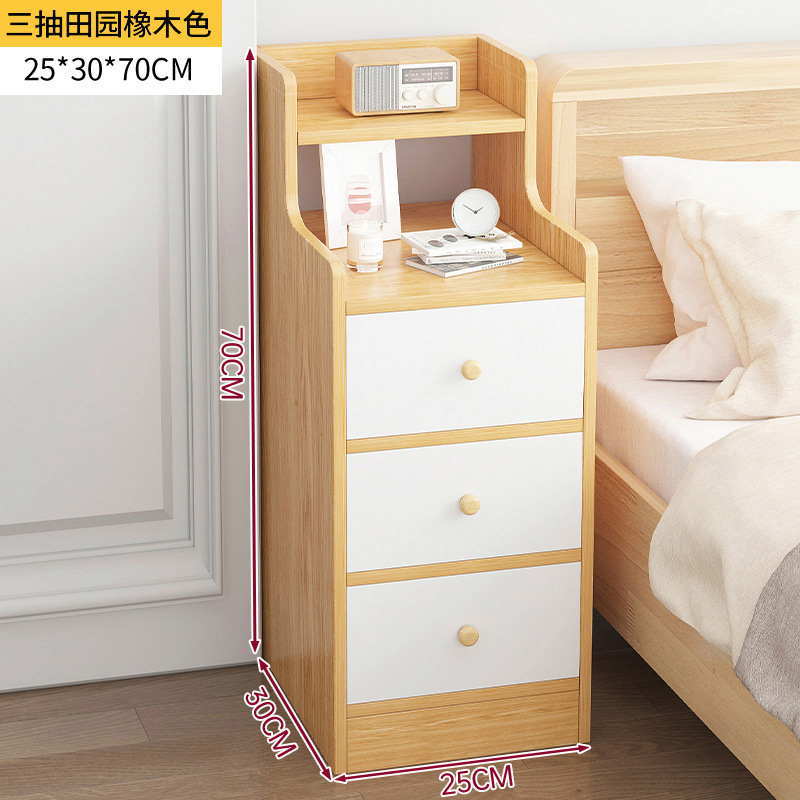 Mesa de noche para alquiler dormitorio moderno minimalista cama almacenamiento rack ultra estrecho brecha gabinete pequeño dormitorio armario