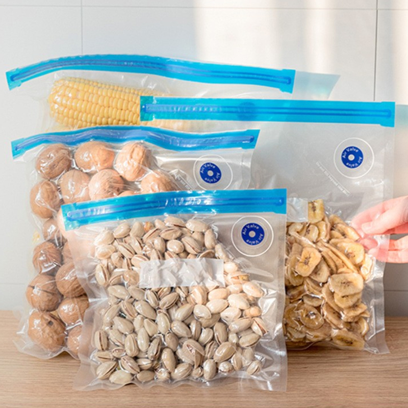 Vacuum Compression Bag Manual Air Extraction Food Bag Fresh-Keeping Bag Food Vacuum Bag Packaging Bag Bacon Household