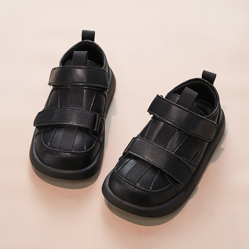 Zapatos de cuero para niños 2026 primavera y otoño nuevos zapatos de espectáculo negro británico con suela suave, zapatos de espectáculo de estudiantes para niños Lefour image 7