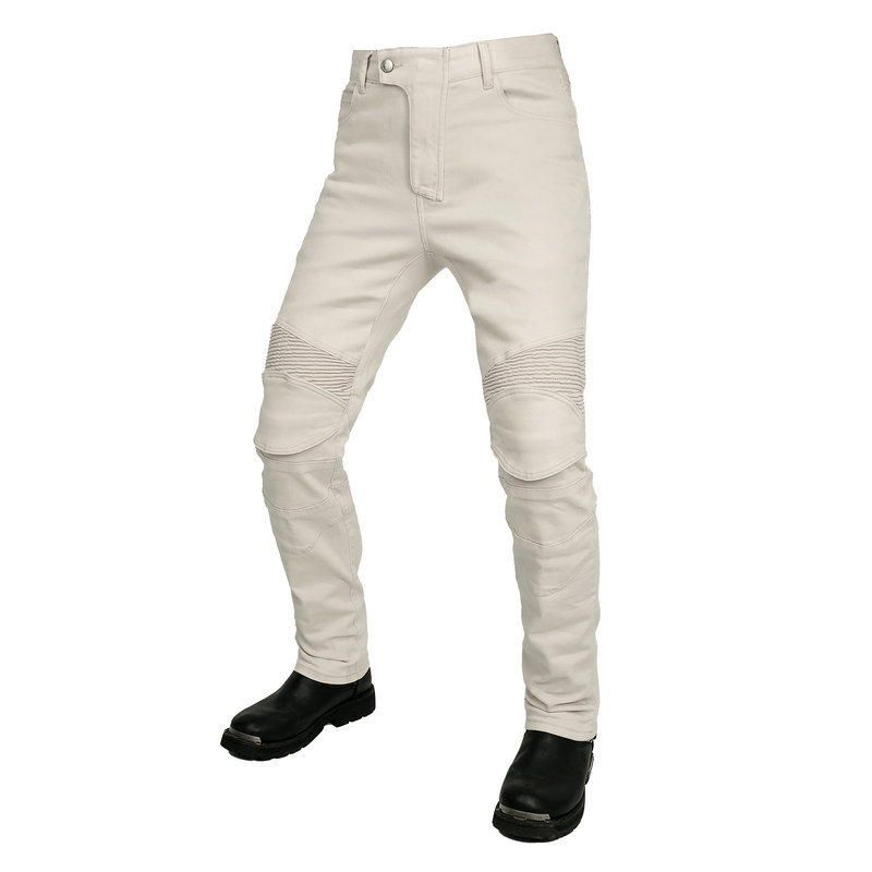 VOLERO motocicleta jeans hombres retro casual pantalones de montar off-road stretch impermeable a prueba de viento pantalones de coche