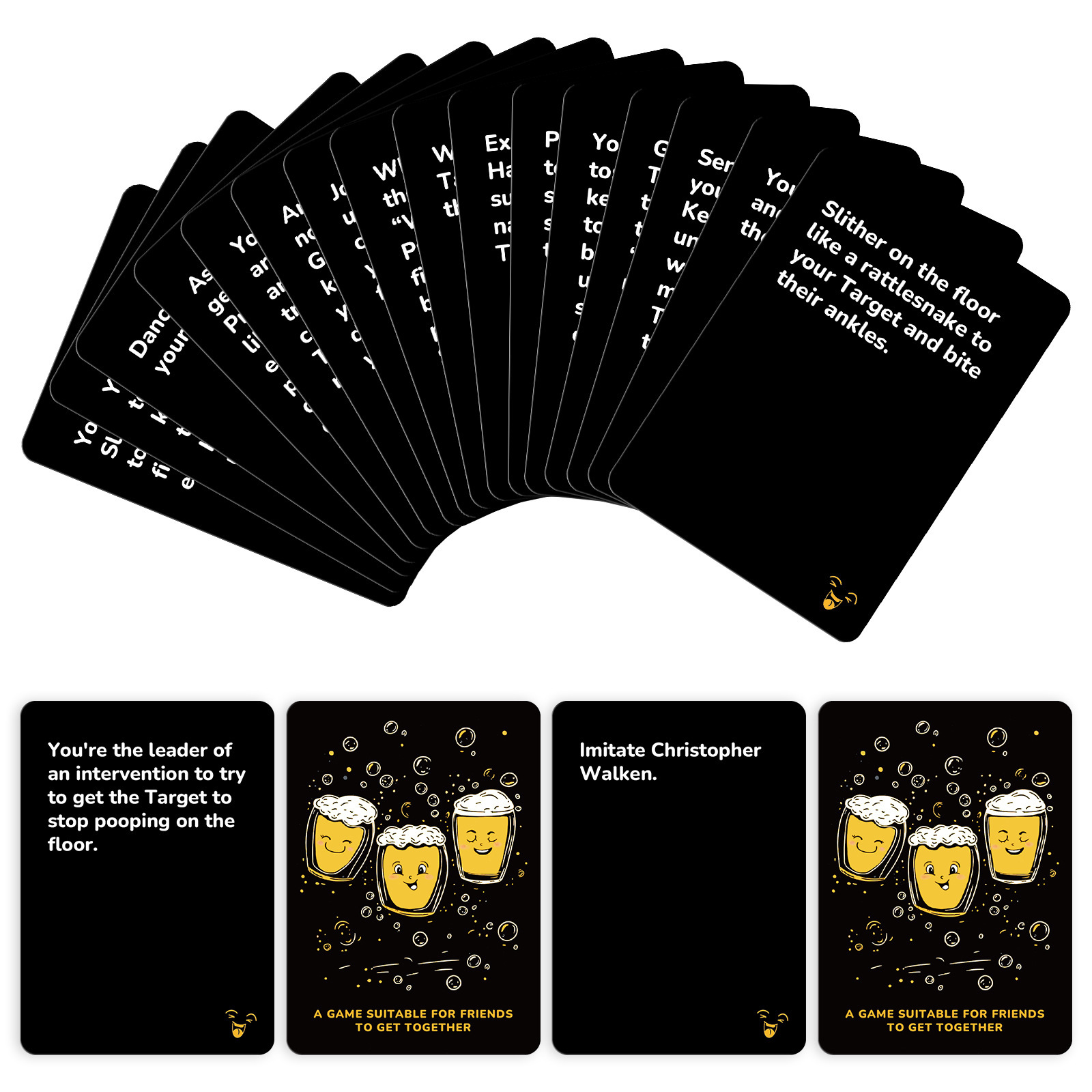 Interactive Party Game Cards For Laughing People Social Gatherings_voghion.com