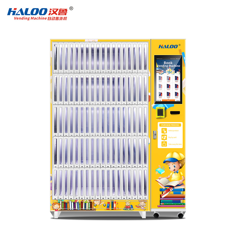 Hanlu librería máquina expendedora de libros automática Biblioteca autoservicio venta de libros gabinete de celosía escuela compartir máquina expendedora inteligente no tripulado