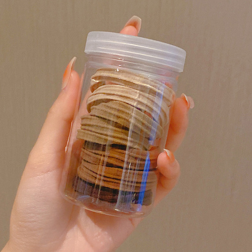 Korean minimalist high elasticity seamless hair tie rubber band for women, braided hair tie, Instagram influencer ponytail, durable basic hairband