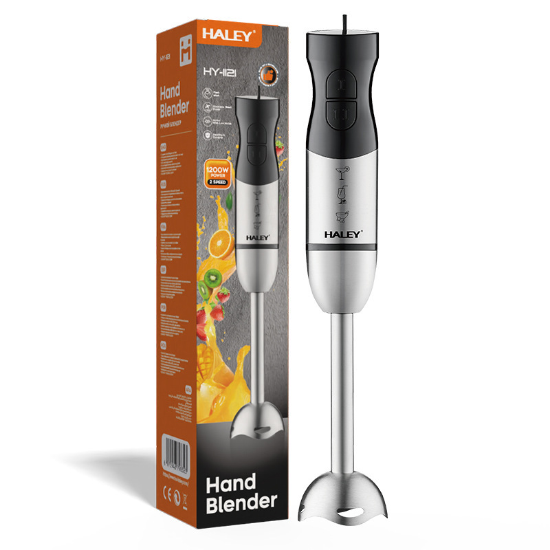 HALEY European Standard Cross-Border Household Handheld Blender Electric Stainless Steel Food Processor Baby Food Mixer HALEY European Standard Cross-Border Household Handheld Blender Electric Stainless Steel Food Processor Baby Food Mixer