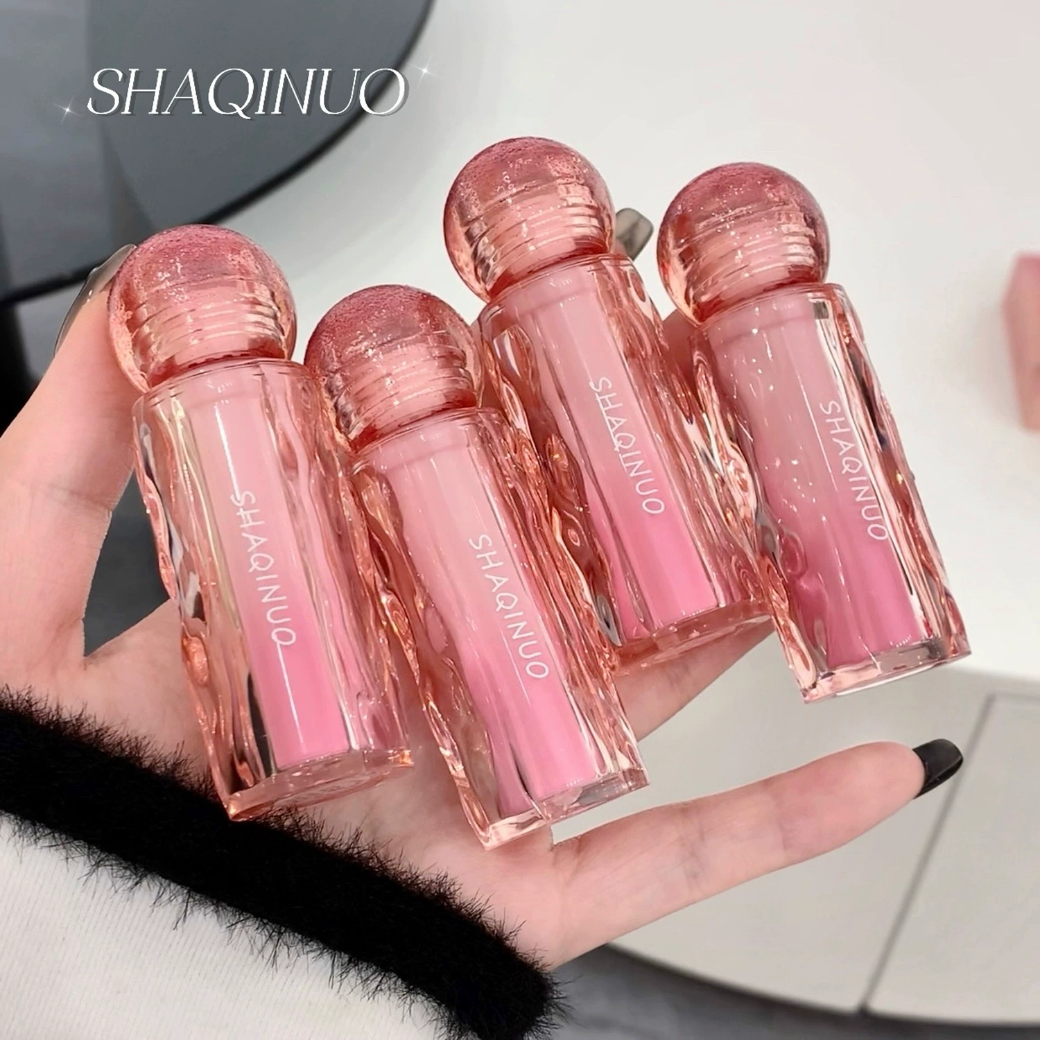 Шацино Lip balm, увлажняющий блеск для губ, прозрачный праймер для макияжа, помада, интенсивное увлажнение, эффект надутых губ