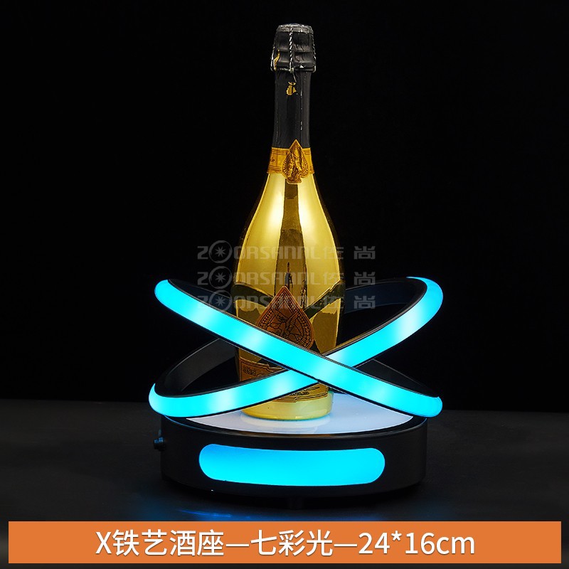 X asiento de vino luz colorida