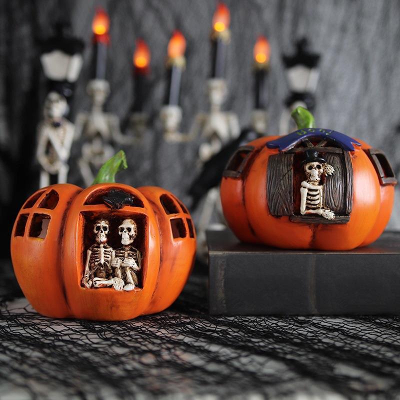 Table atmospheric LED pumpkin lantern