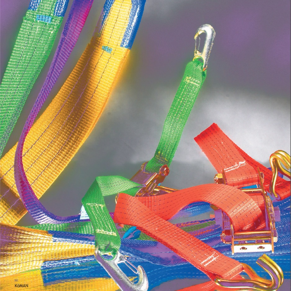 美国KOMAN进口双层扁平吊环吊带K6NA原装圆形吊环吊组合吊具索具