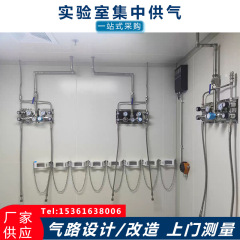 実験室集中給気システムガス路配管取付ステンレス減圧弁ガス液相ガス管路設計