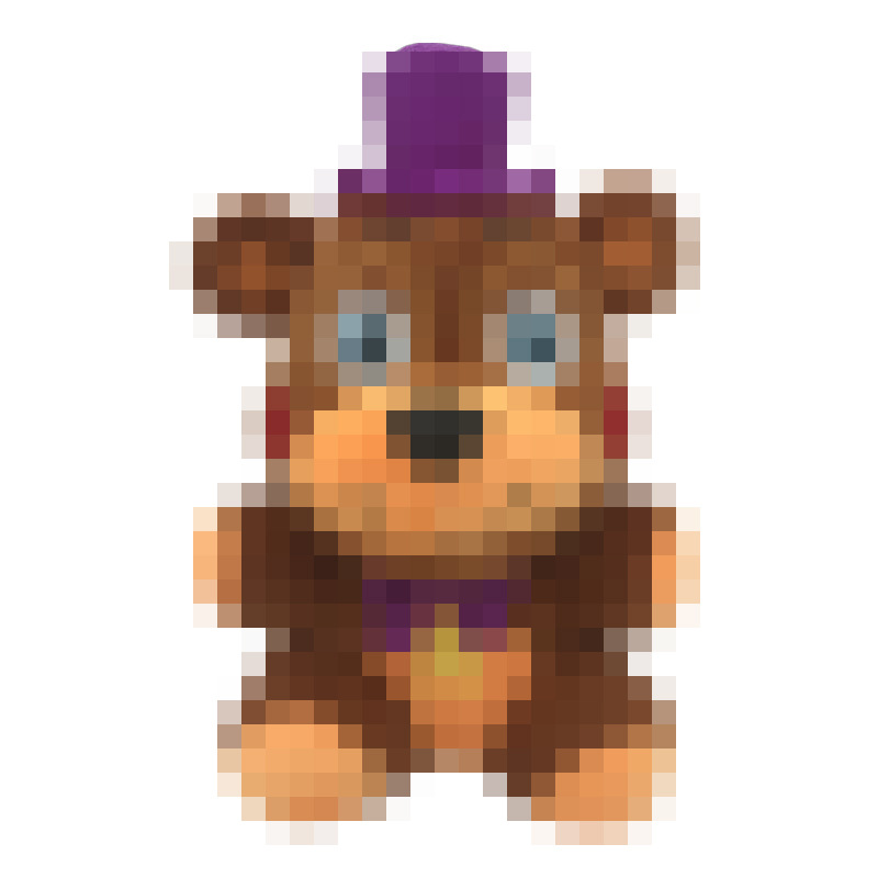 Purple hat star bear / 18cm